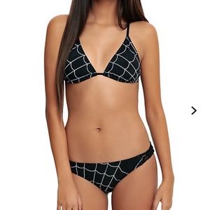 NWT Spider web bikini Halloween